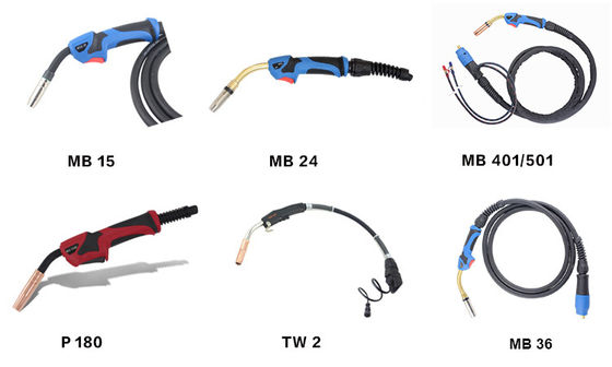 24KD CO2 enfriado por gas Mig Mag Welding Torch 3M los 4m los 5m con el conector euro